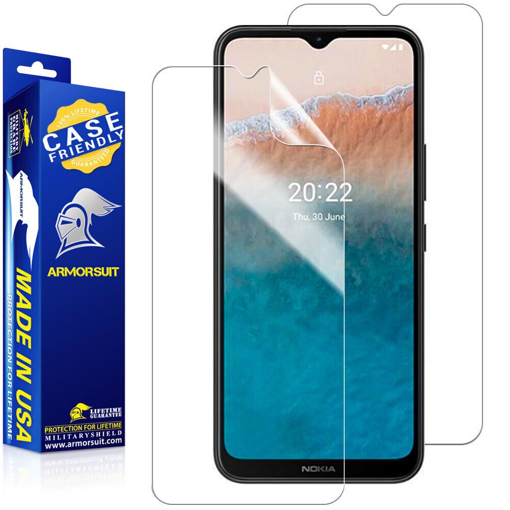 [2 Pack] ArmorSuit MilitaryShield Screen Protector for Nokia C21 Plus (2022) Clear HD Film Case-Friendly