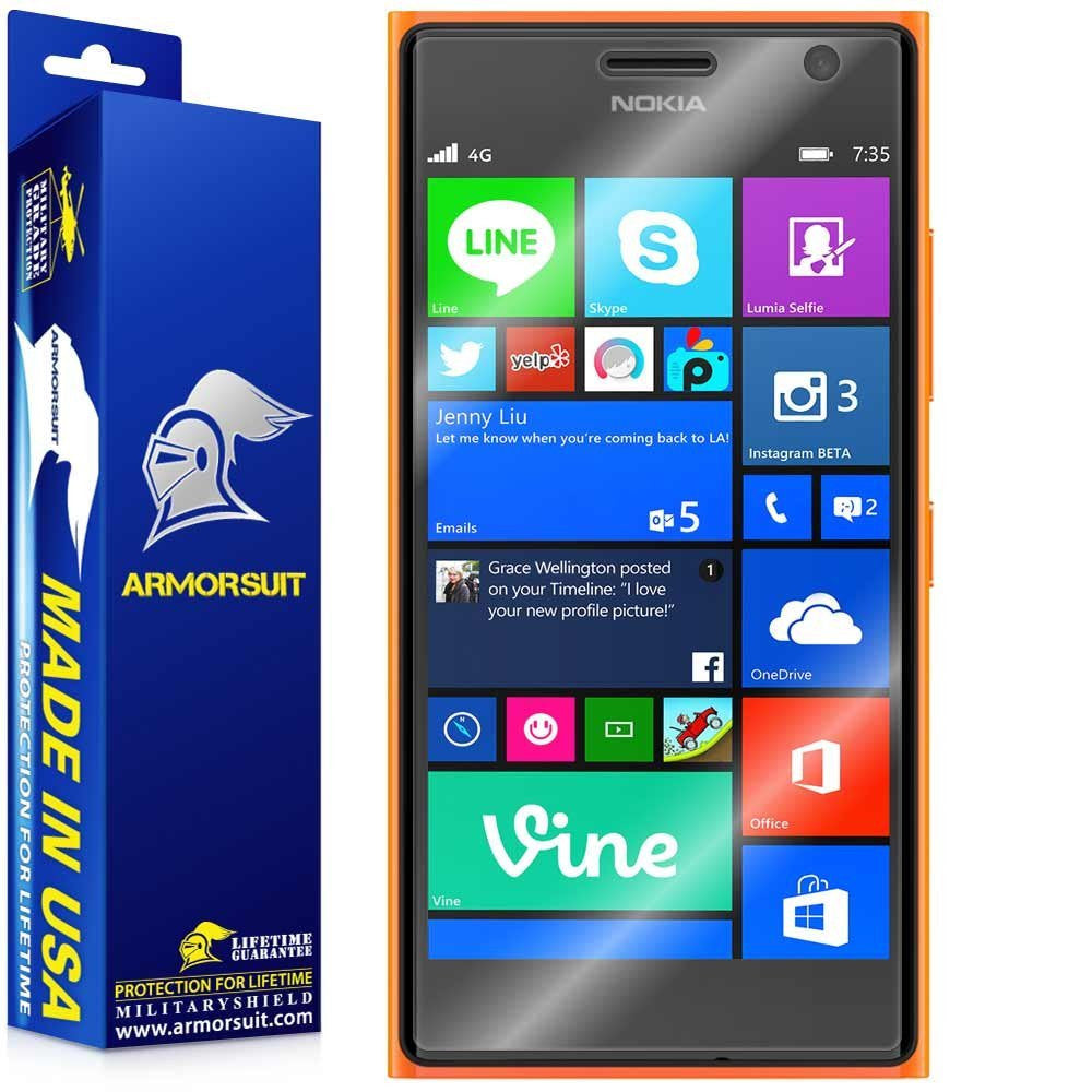 [2 Pack] Nokia Lumia 730 / 735 Screen Protector (Case Friendly)