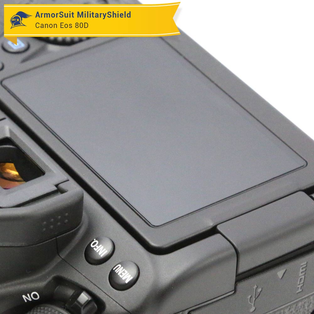 Canon EOS 80D / 70D Camera Screen Protector (Top LCD Protector Included)