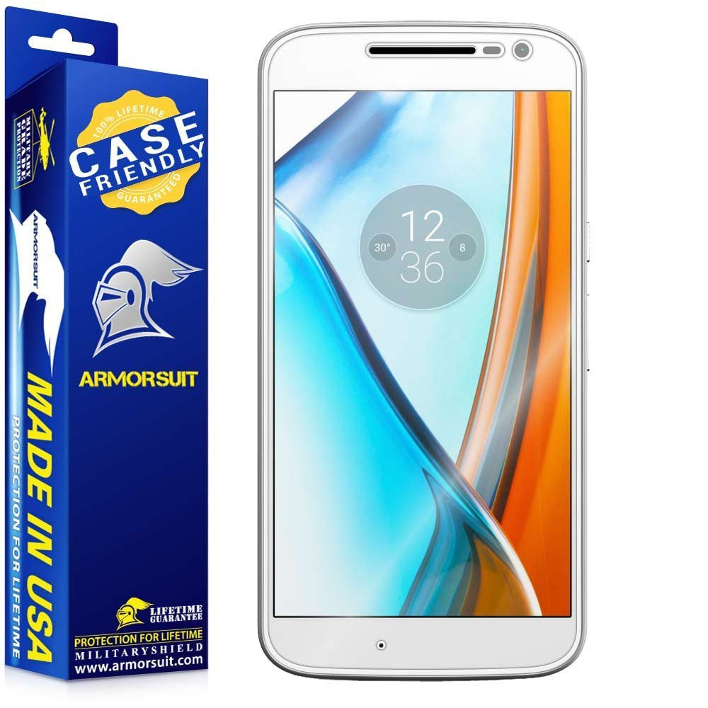 [2 Pack] Motorola Moto G4 (4th Gen) Case-Friendly Screen Protector
