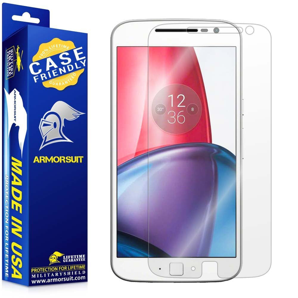 [2 Pack] Motorola Moto G4 Plus Case-Friendly Screen Protector