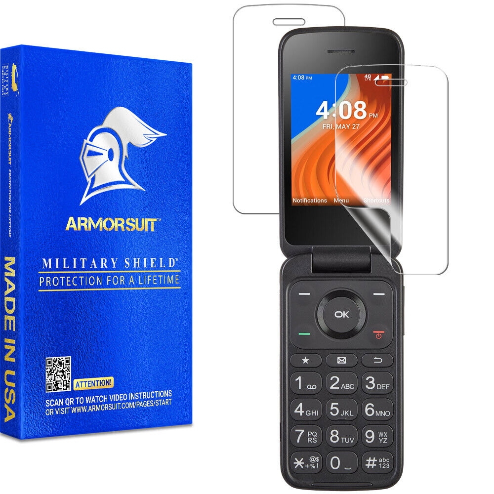[2 Pack] ArmorSuit Clear Screen Protector designed for TCL Flip 2 (2022)