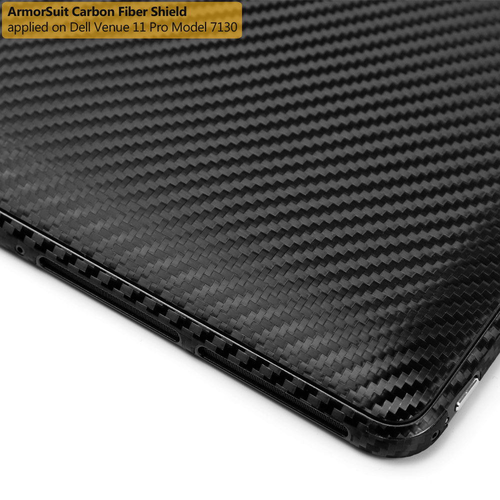 Dell Venue 11 Pro 7130/7139/8286 Screen Protector + Black Carbon Fiber Film Protector