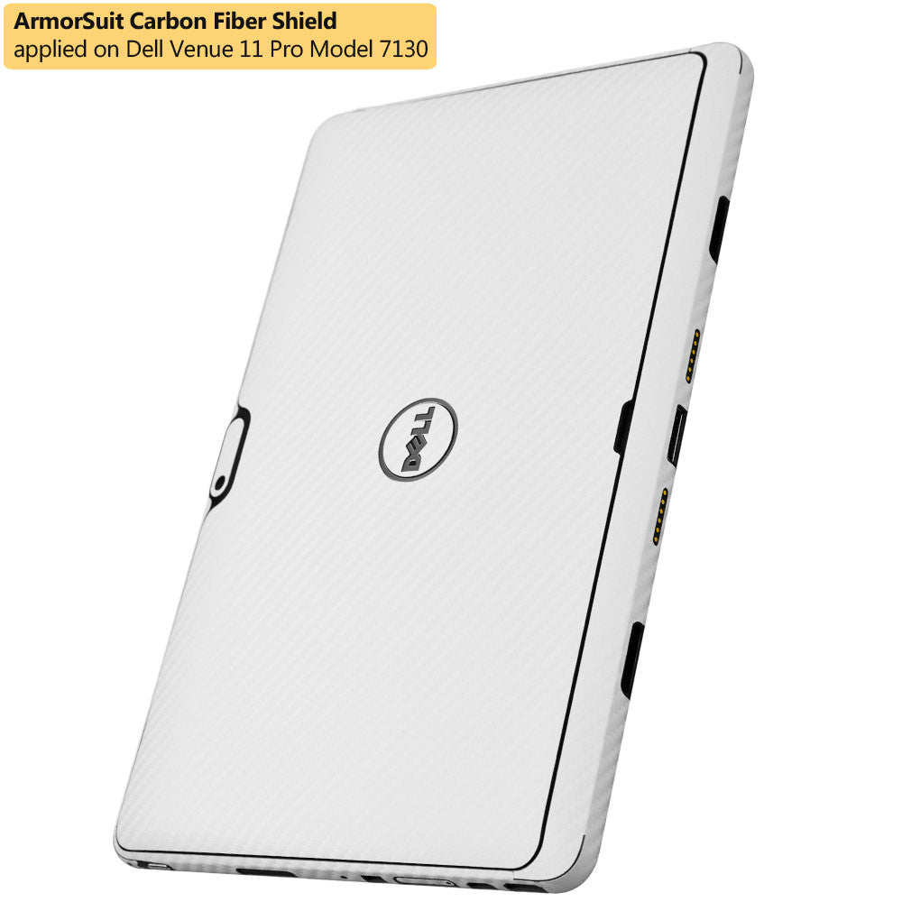 Dell Venue 11 Pro 7130/7139/8286 Screen Protector + White Carbon Fiber Film Protector