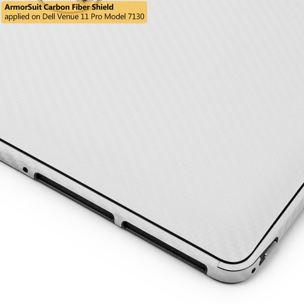 Dell Venue 11 Pro 7130/7139/8286 Screen Protector + White Carbon Fiber Film Protector