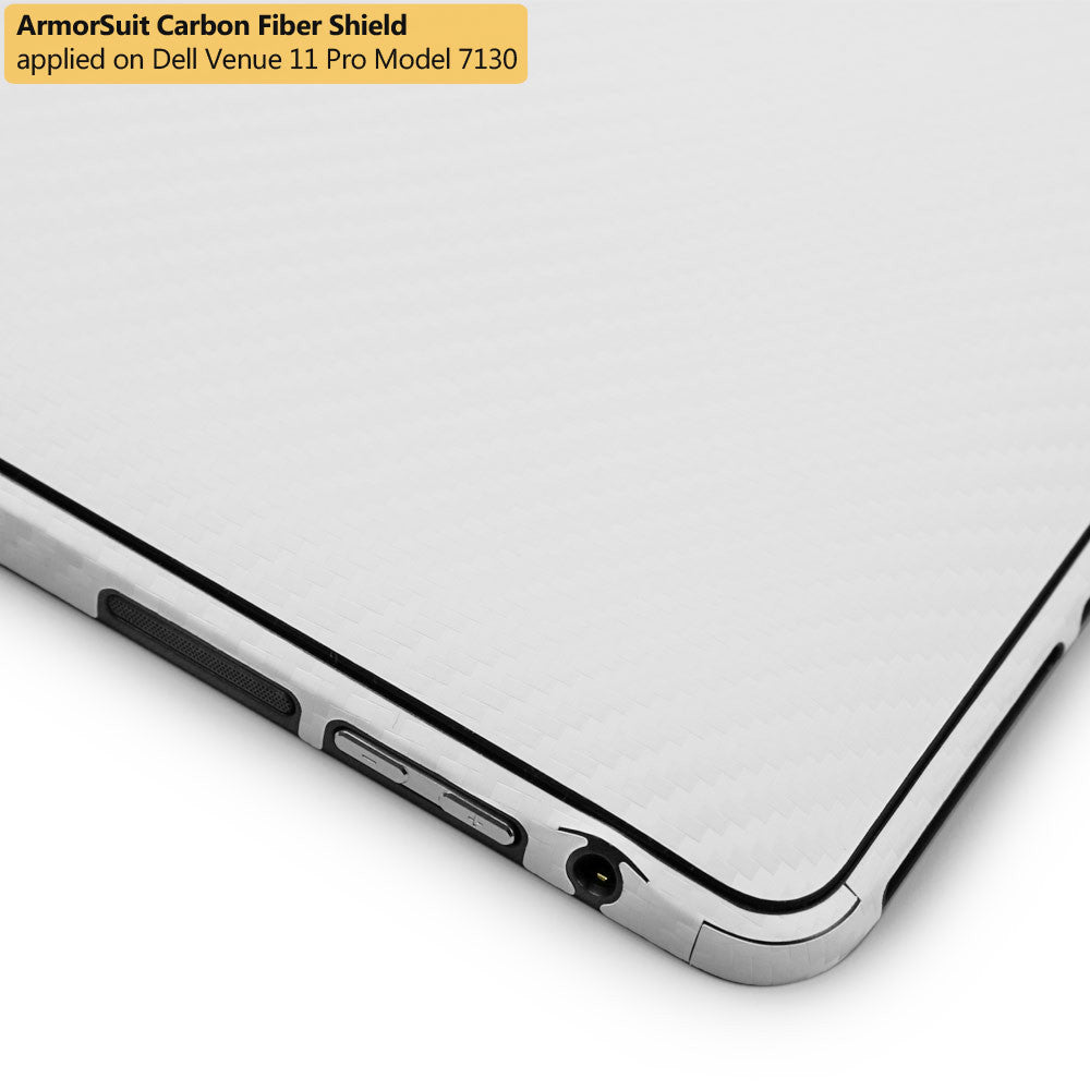 Dell Venue 11 Pro 7130/7139/8286 Screen Protector + White Carbon Fiber Film Protector
