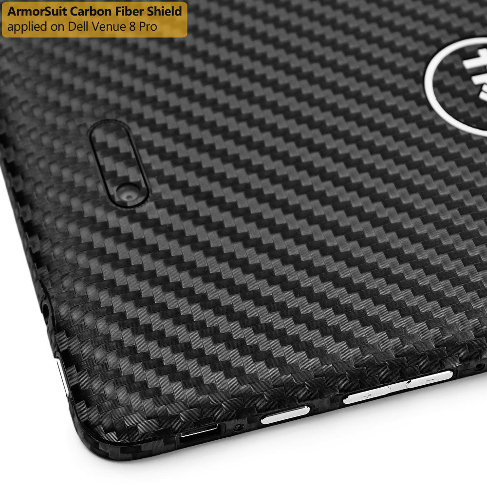 Dell Venue 8 Pro Screen Protector + Black Carbon Film Protector