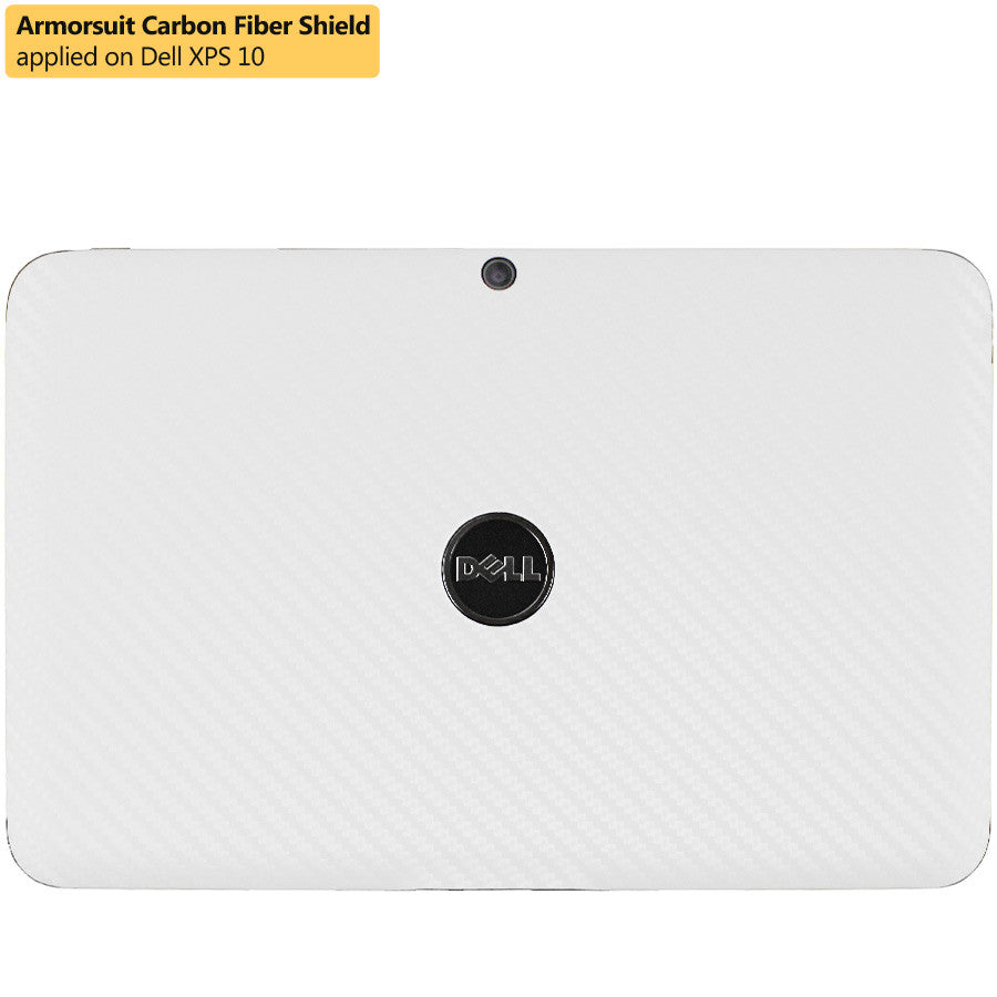DELL XPS 10 Screen Protector + White Carbon Fiber Film Protector