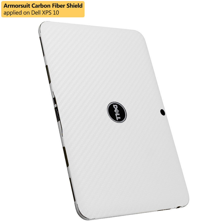 DELL XPS 10 Screen Protector + White Carbon Fiber Film Protector