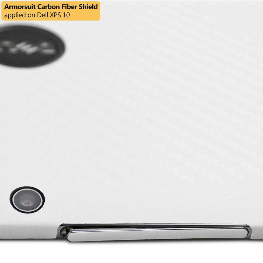 DELL XPS 10 Screen Protector + White Carbon Fiber Film Protector