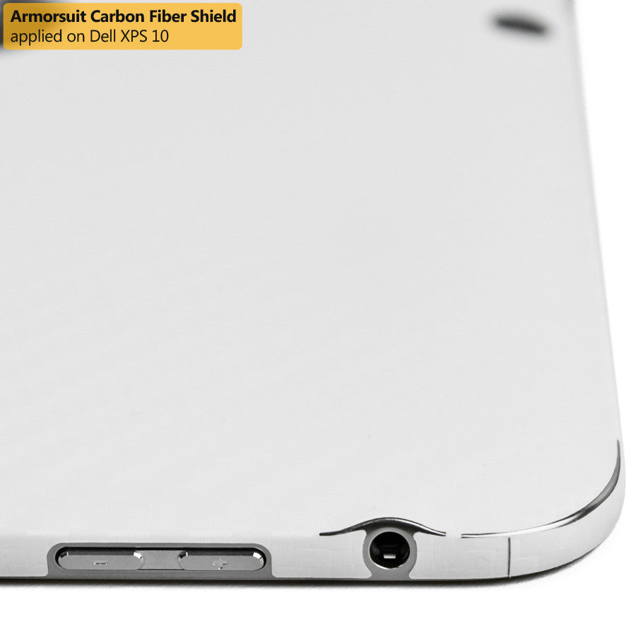 DELL XPS 10 Screen Protector + White Carbon Fiber Film Protector