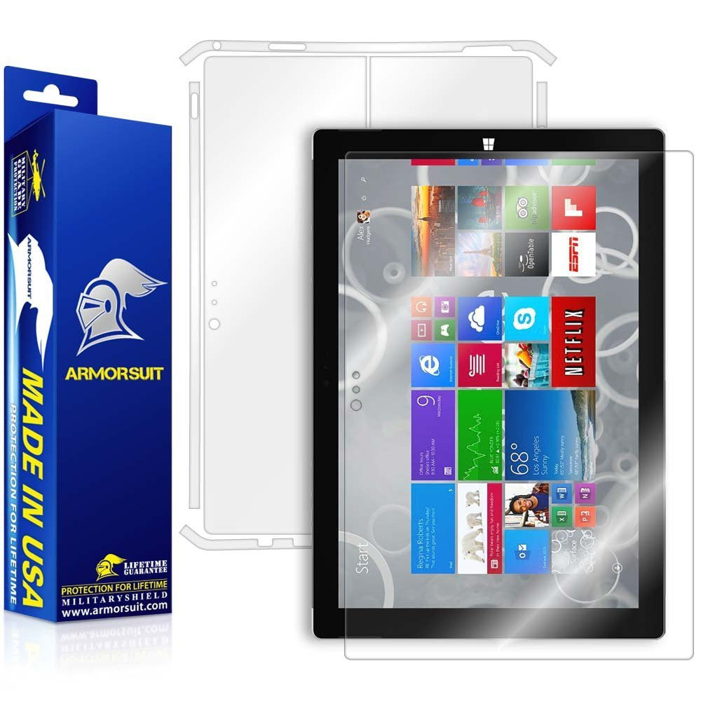 Microsoft Surface Pro 3 Screen Protector + Full Body Skin Protector