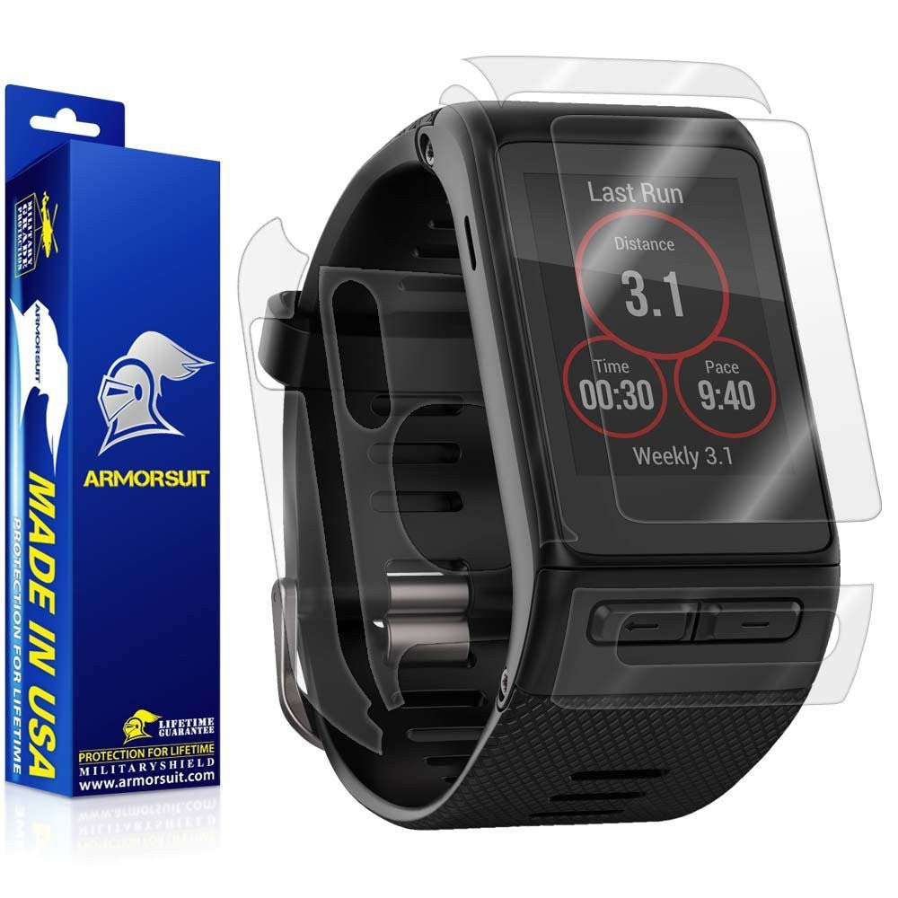 Garmin Vivoactive HR Screen Protector + Full Body Skin (Front & Back)