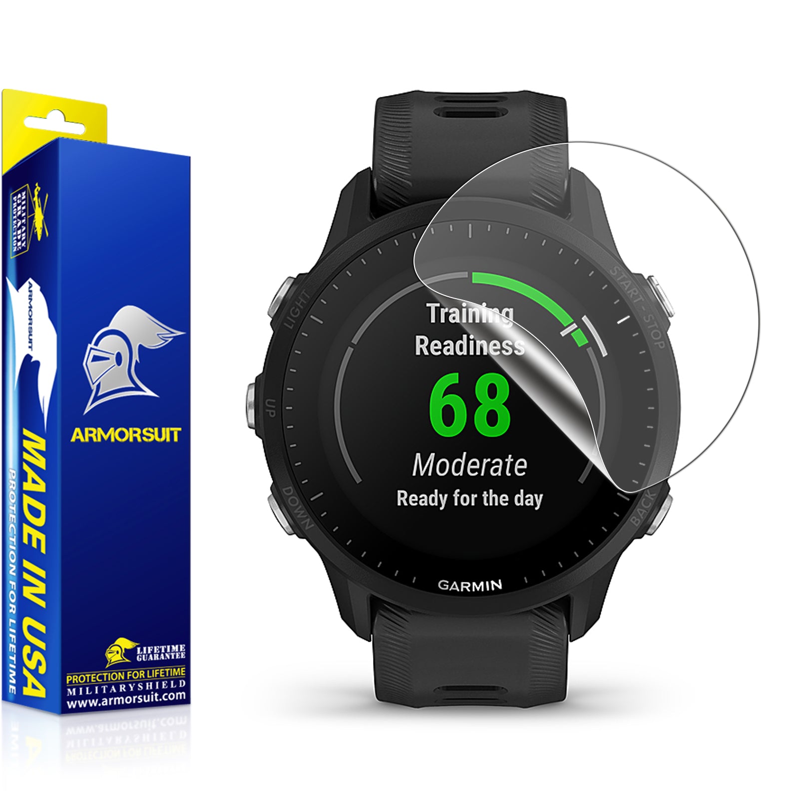 ArmorSuit [6 Pack] MilitaryShield Anti-Glare Screen Protector For Garmin forerunner 955 GPS Smartwatch 47mm [2022] (Max Coverage) - Anti-Bubble Matte Film
