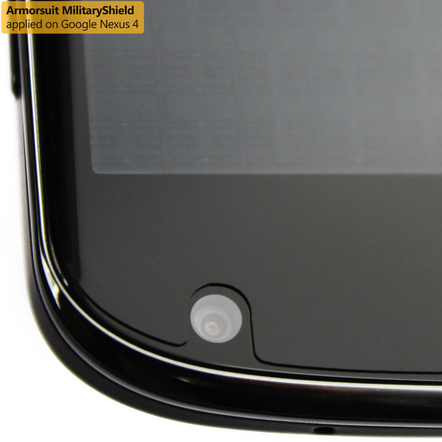 LG Nexus 4 Screen Protector + White Carbon Fiber Film Protector