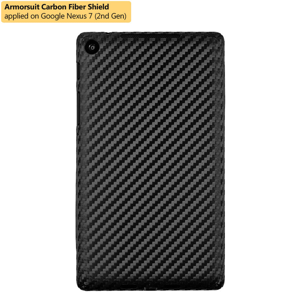 Google Nexus 7 (2nd Generation) Screen Protector + Black Carbon Fiber