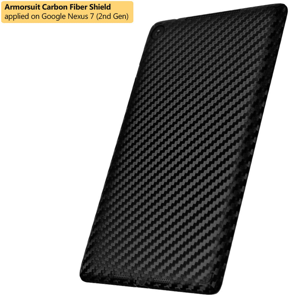 Google Nexus 7 (2nd Generation) Screen Protector + Black Carbon Fiber