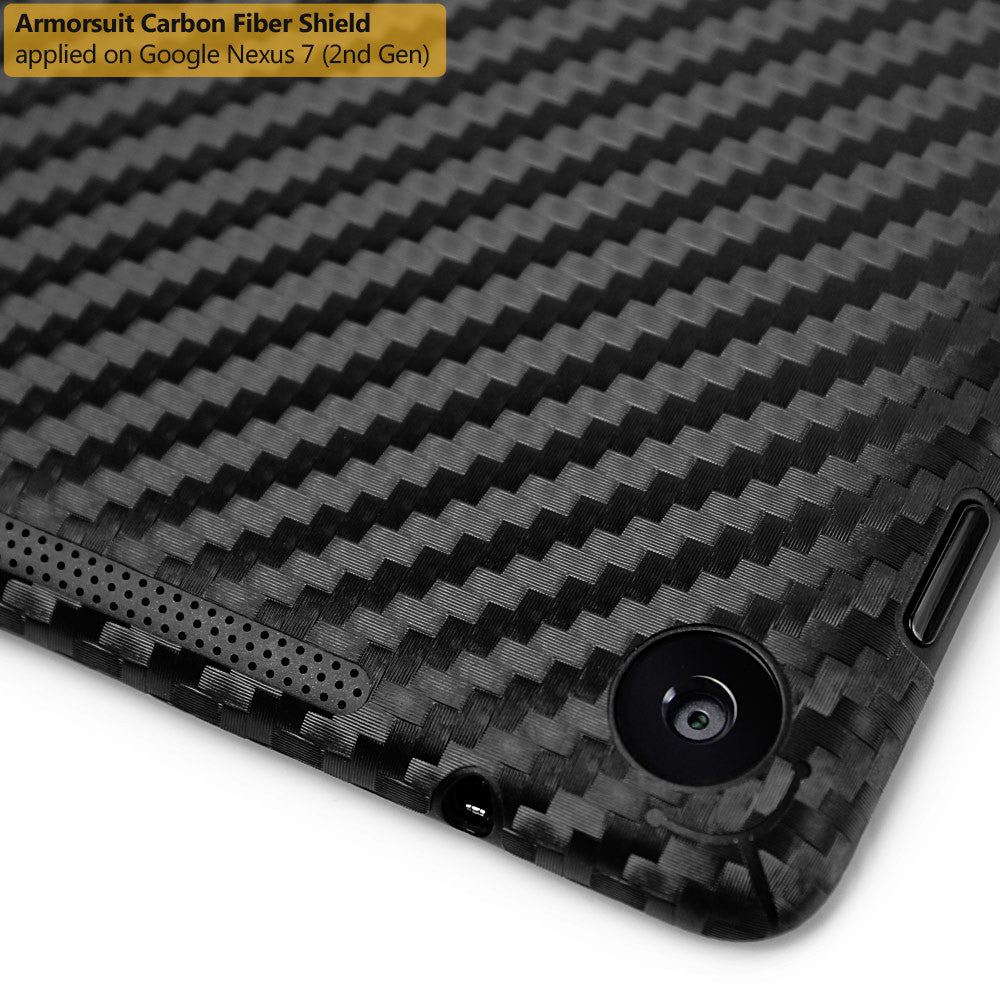 Google Nexus 7 (2nd Generation) Screen Protector + Black Carbon Fiber