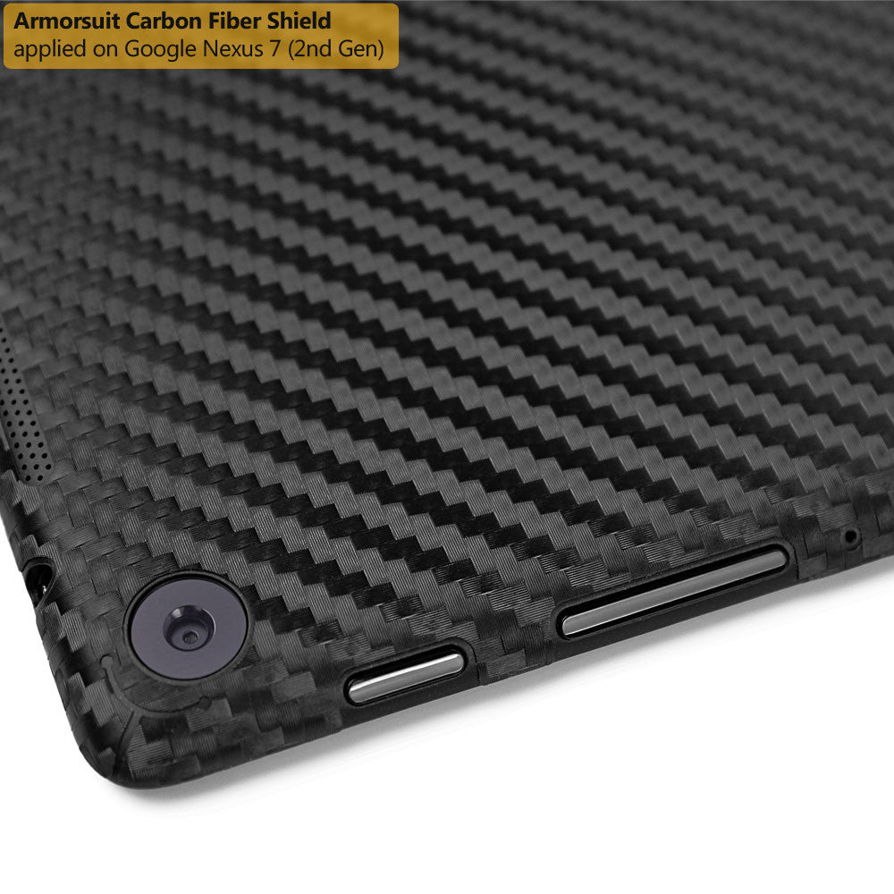 Google Nexus 7 (2nd Generation) Screen Protector + Black Carbon Fiber