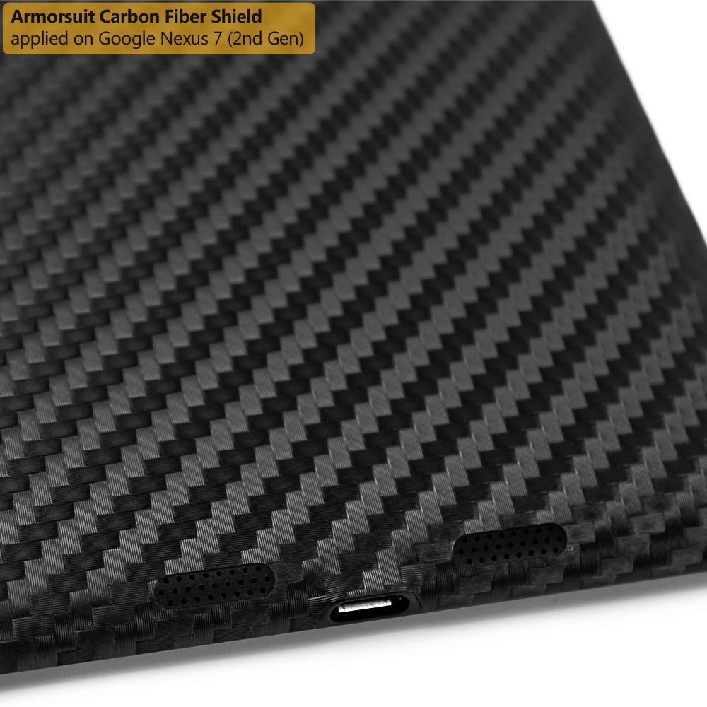 Google Nexus 7 (2nd Generation) Screen Protector + Black Carbon Fiber