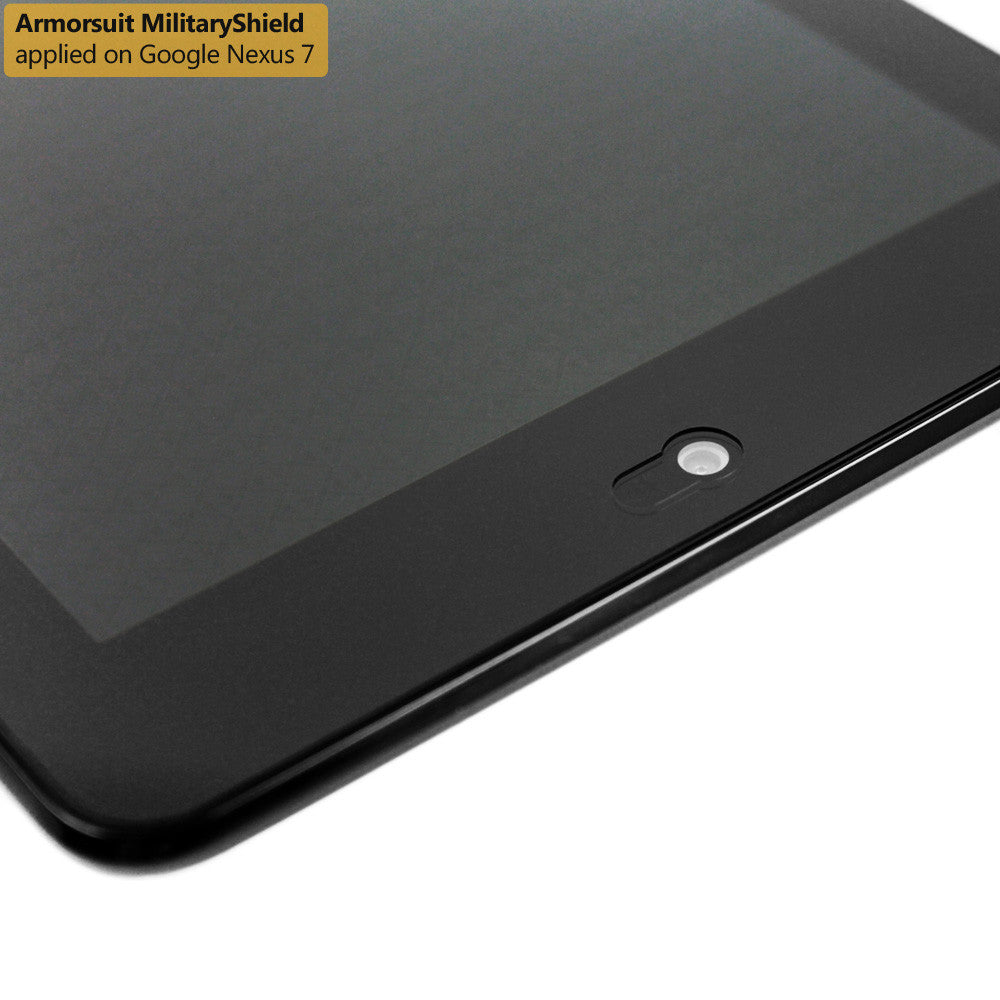 Google Nexus 7 Screen Protector + Black Carbon Fiber Film Protector