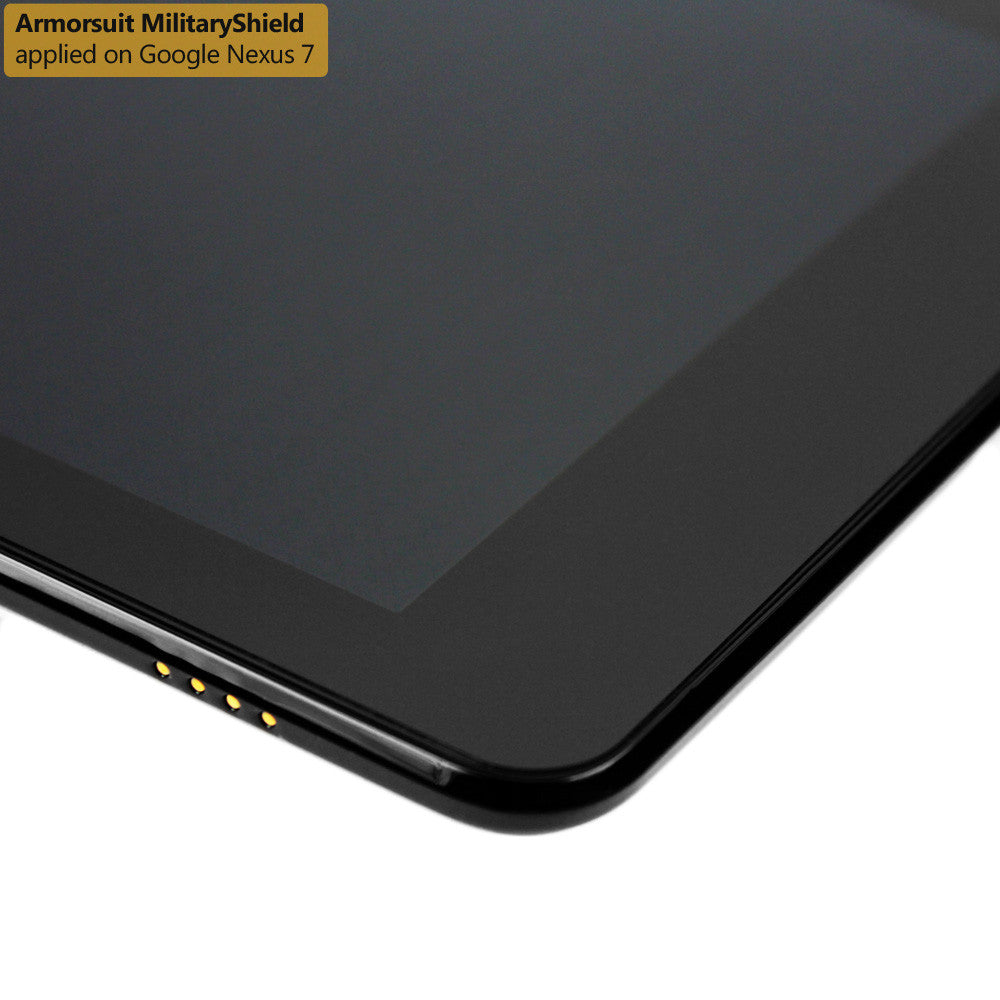 Google Nexus 7 Screen Protector + White Carbon Fiber Film Protector