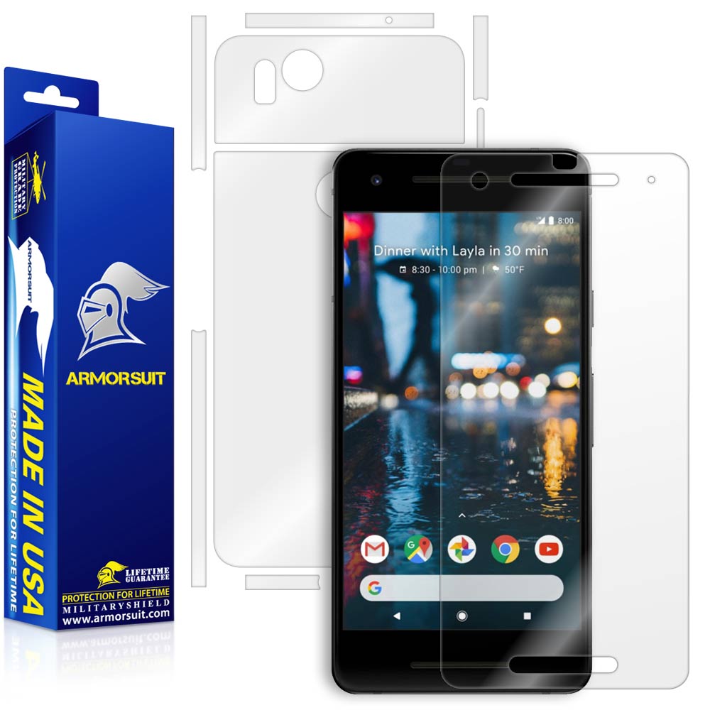 Google Pixel 2 Screen Protector + Full Body Skin