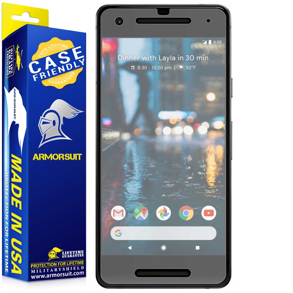 [2-Pack] Google Pixel 2 Screen Protector (Matte Case-Friendly)