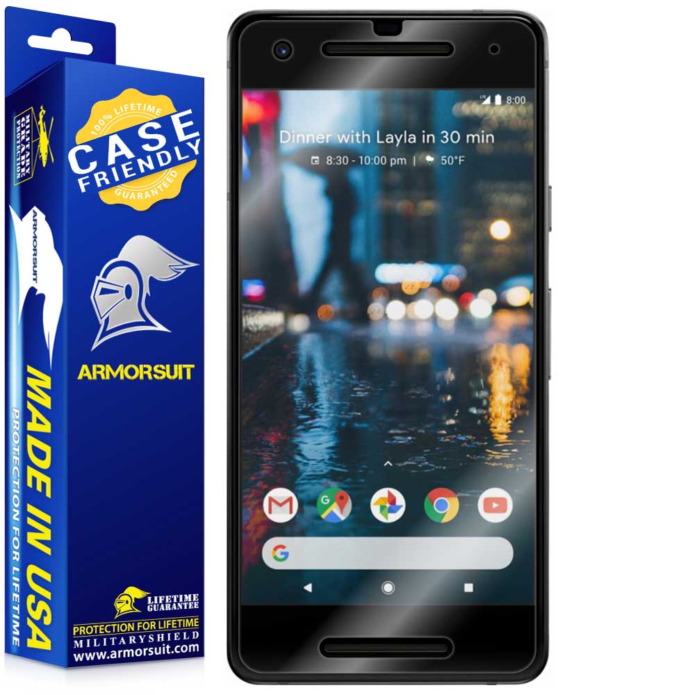 [2-Pack] Google Pixel 2 Screen Protector (Case-Friendly)