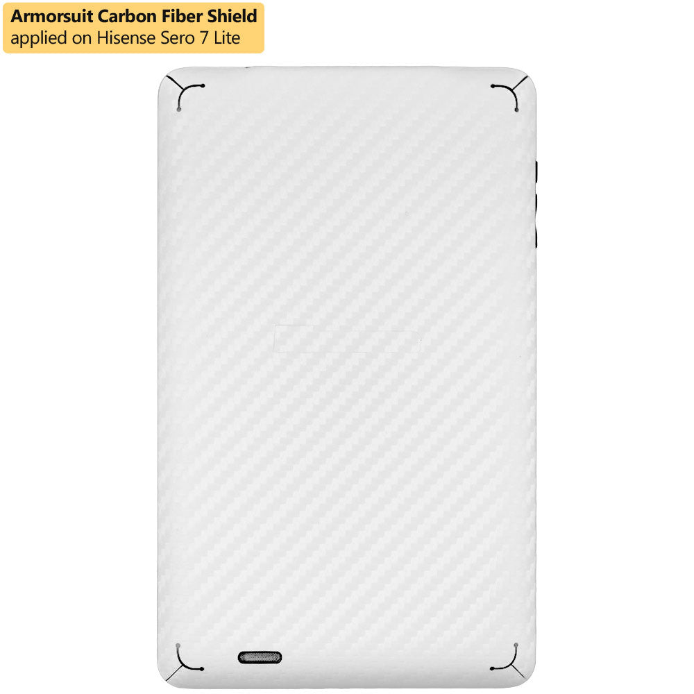 Hisense Sero 7 Lite Screen Protector + White Carbon Fiber Film Protector