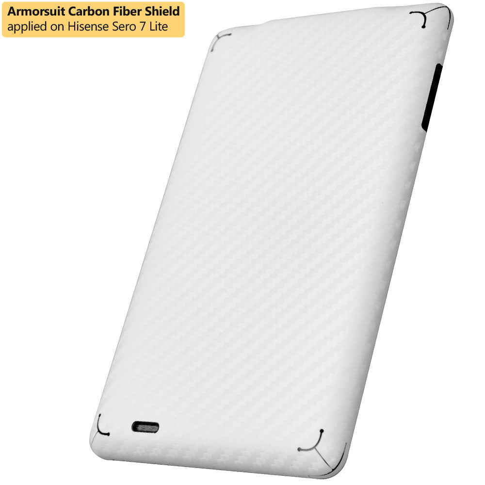 Hisense Sero 7 Lite Screen Protector + White Carbon Fiber Film Protector