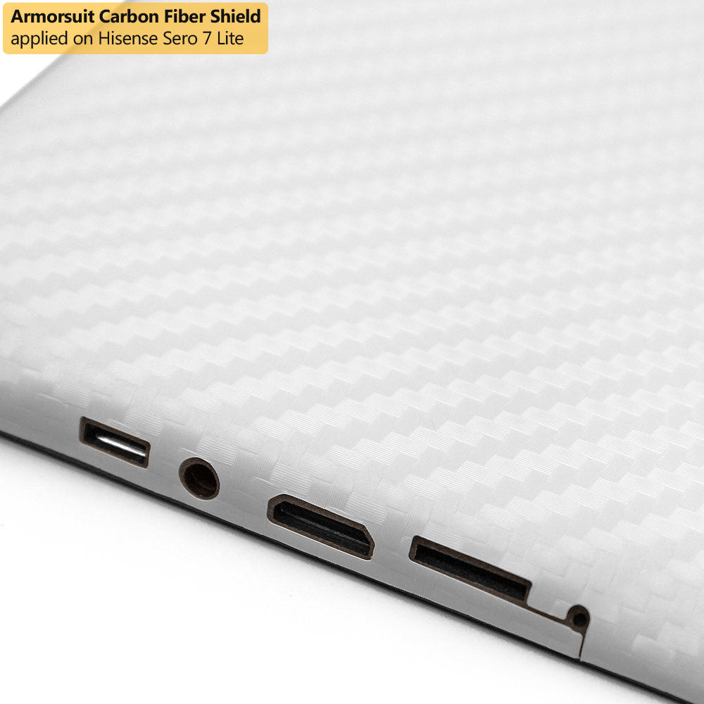 Hisense Sero 7 Lite Screen Protector + White Carbon Fiber Film Protector