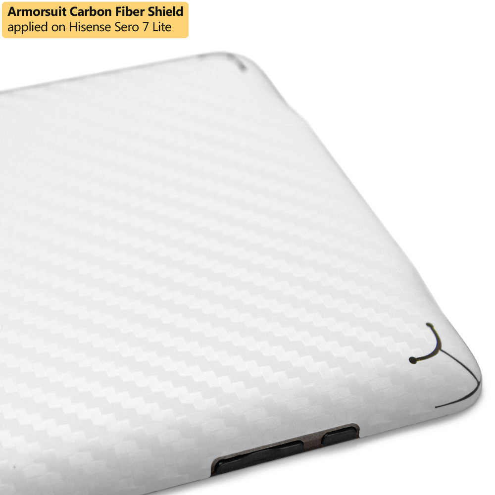 Hisense Sero 7 Lite Screen Protector + White Carbon Fiber Film Protector