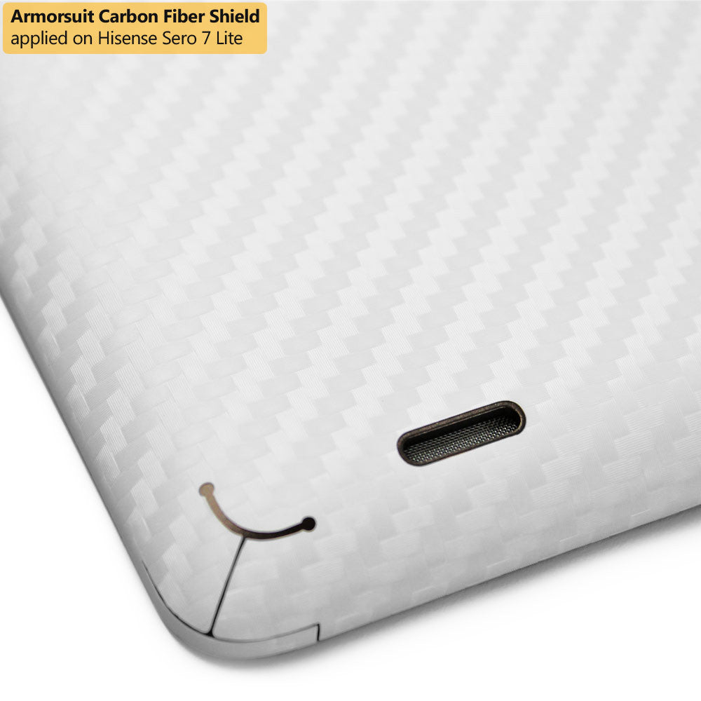 Hisense Sero 7 Lite Screen Protector + White Carbon Fiber Film Protector