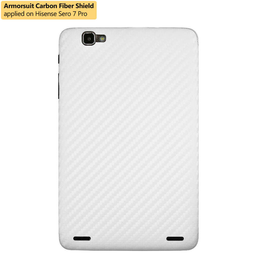 Hisense Sero 7 Pro Screen Protector + White Carbon Fiber Film Protector