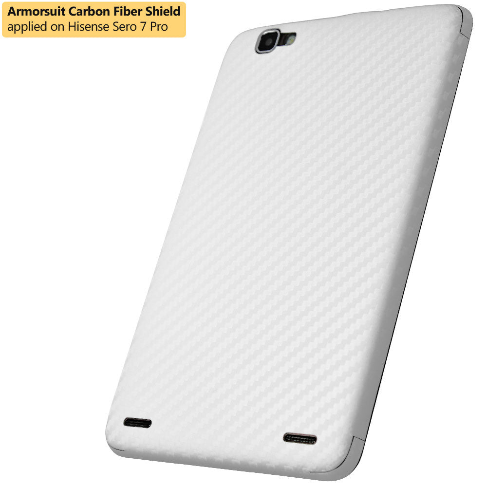 Hisense Sero 7 Pro Screen Protector + White Carbon Fiber Film Protector