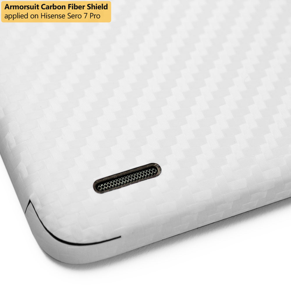 Hisense Sero 7 Pro Screen Protector + White Carbon Fiber Film Protector