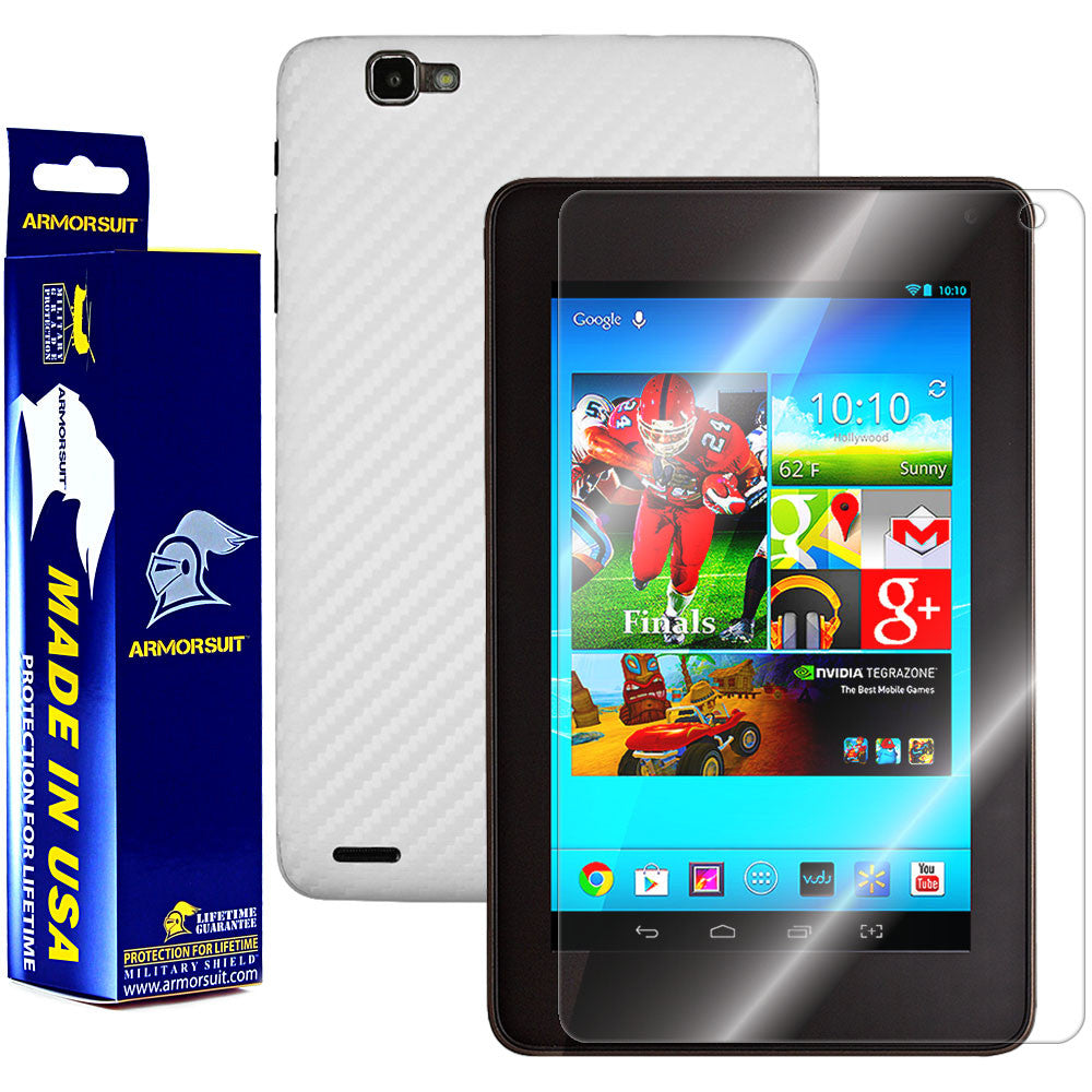 Hisense Sero 7 Pro Screen Protector + White Carbon Fiber Film Protector