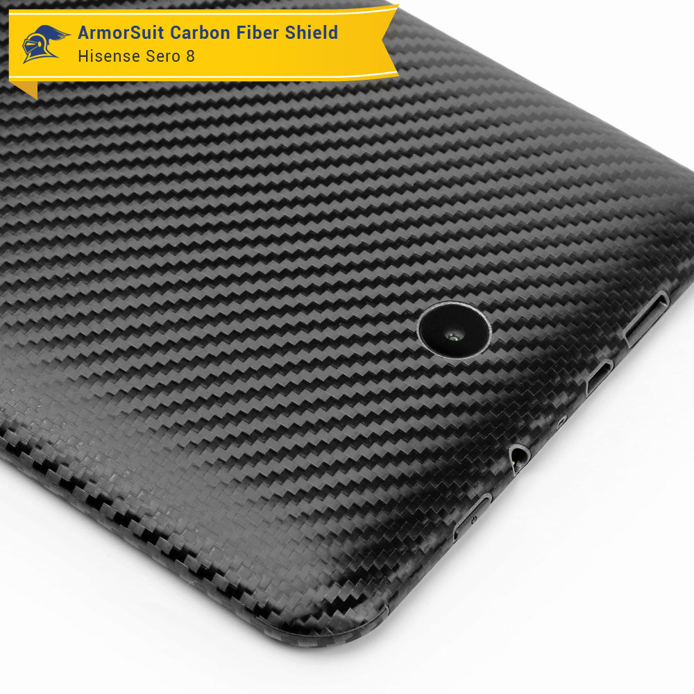 Hisense Sero 8 Screen Protector + Black Carbon Fiber Skin