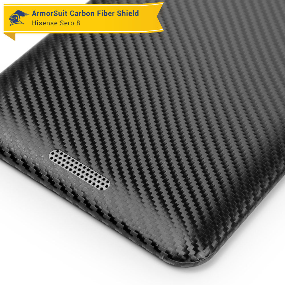 Hisense Sero 8 Screen Protector + Black Carbon Fiber Skin