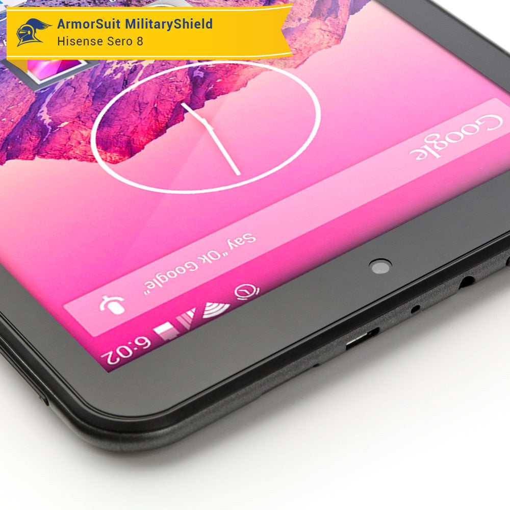 Hisense Sero 8 Screen Protector + White Carbon Fiber Skin