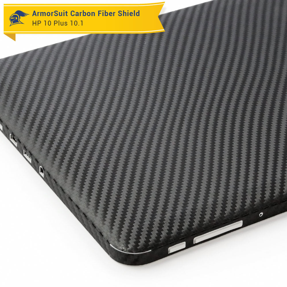 HP 10 Plus 10.1 Screen Protector + Black Carbon Fiber