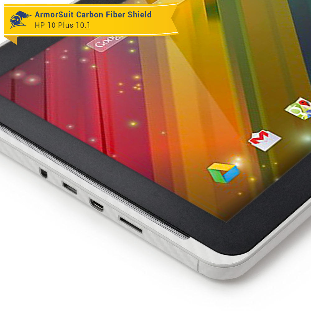 HP 10 Plus 10.1 Screen Protector + White Carbon Fiber