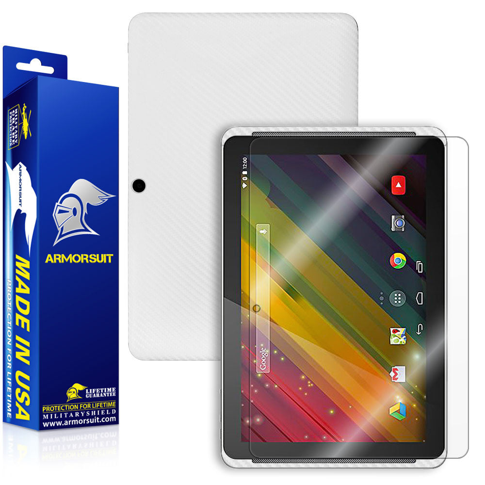 HP 10 Plus 10.1 Screen Protector + White Carbon Fiber