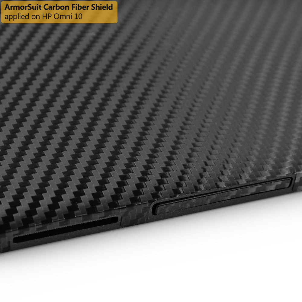 HP Omni 10 Screen Protector + Black Carbon Fiber Film Protector