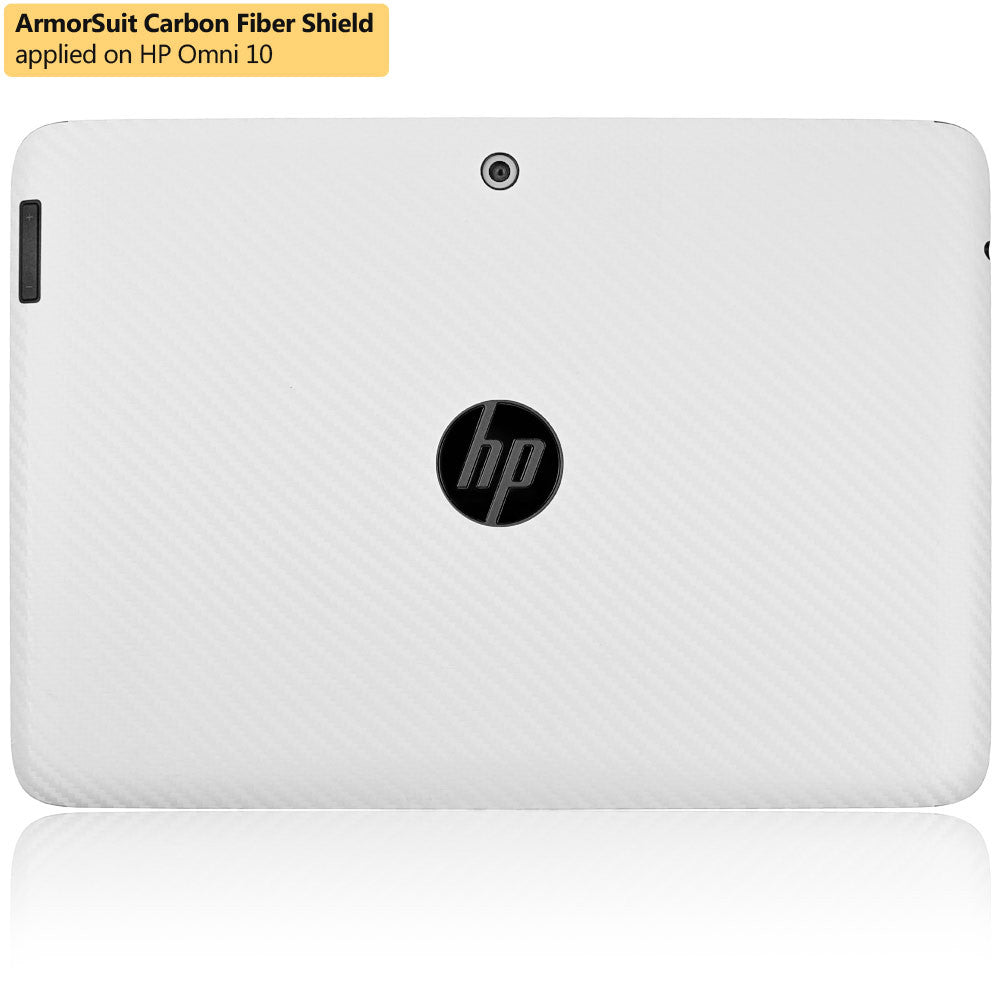 HP Omni 10 Screen Protector + White Carbon Fiber Film Protector