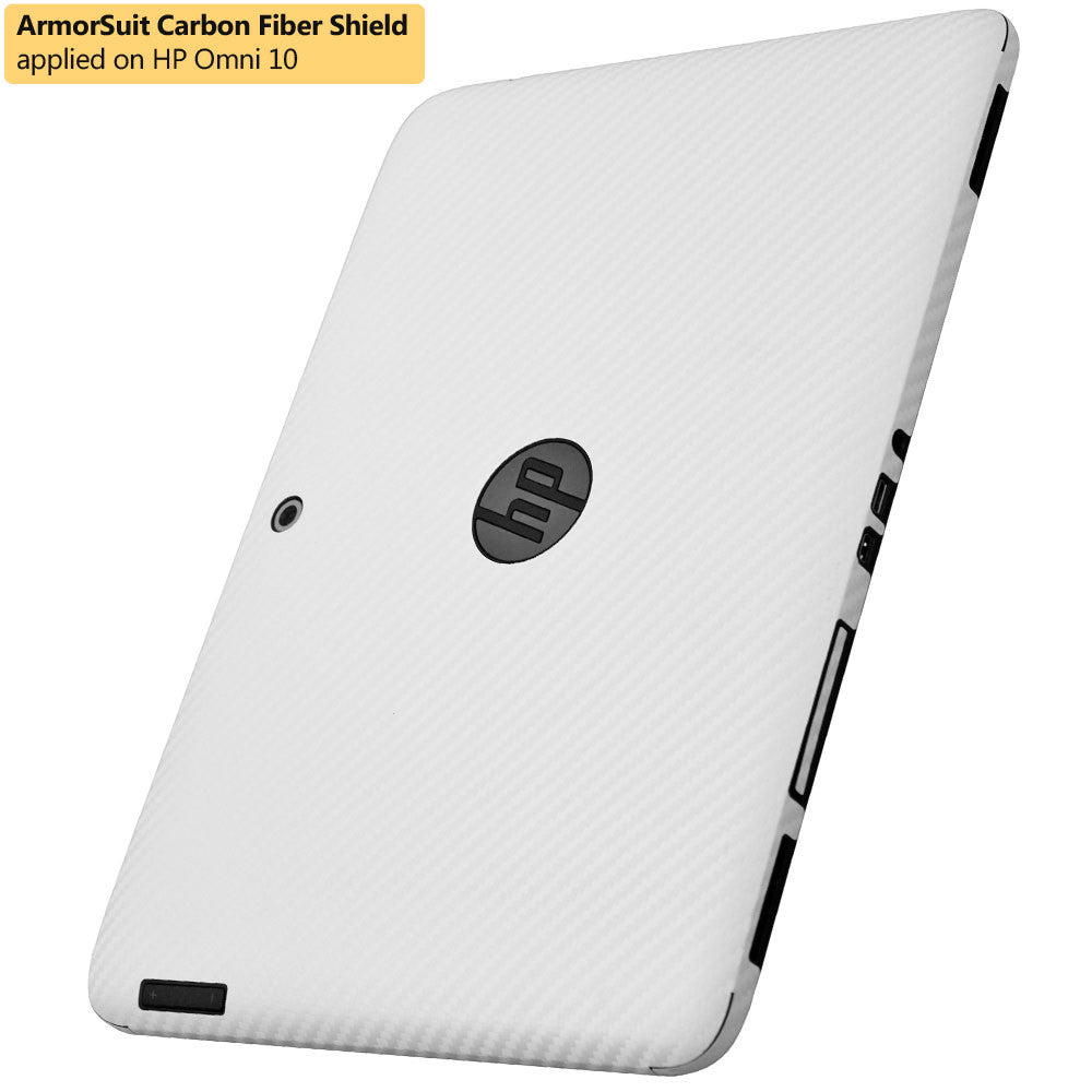 HP Omni 10 Screen Protector + White Carbon Fiber Film Protector