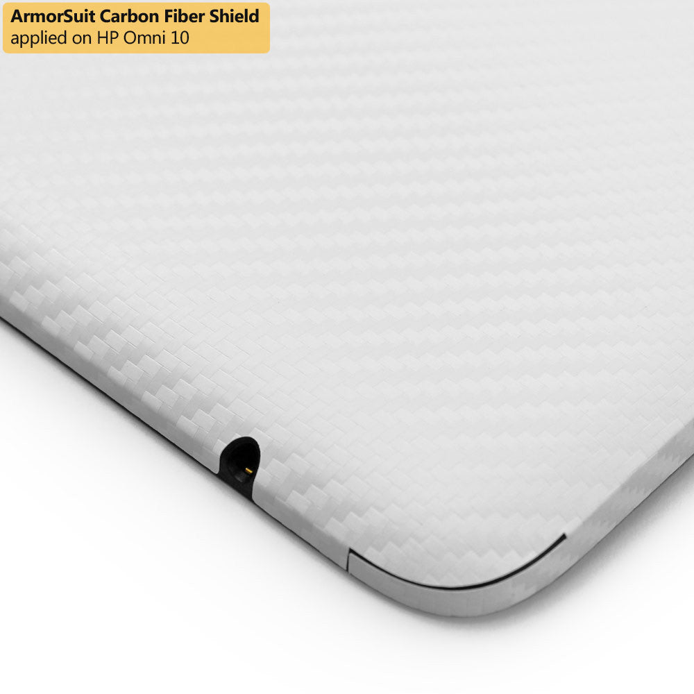 HP Omni 10 Screen Protector + White Carbon Fiber Film Protector