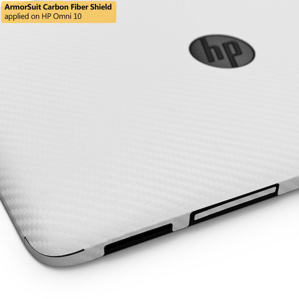 HP Omni 10 Screen Protector + White Carbon Fiber Film Protector