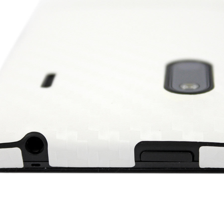 HTC EVO Design 4G Screen Protector + White Carbon Fiber Skin Protector